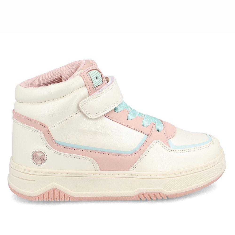 Zapatilla Niña Bubblegummers Centennial Blanco-Coral-4