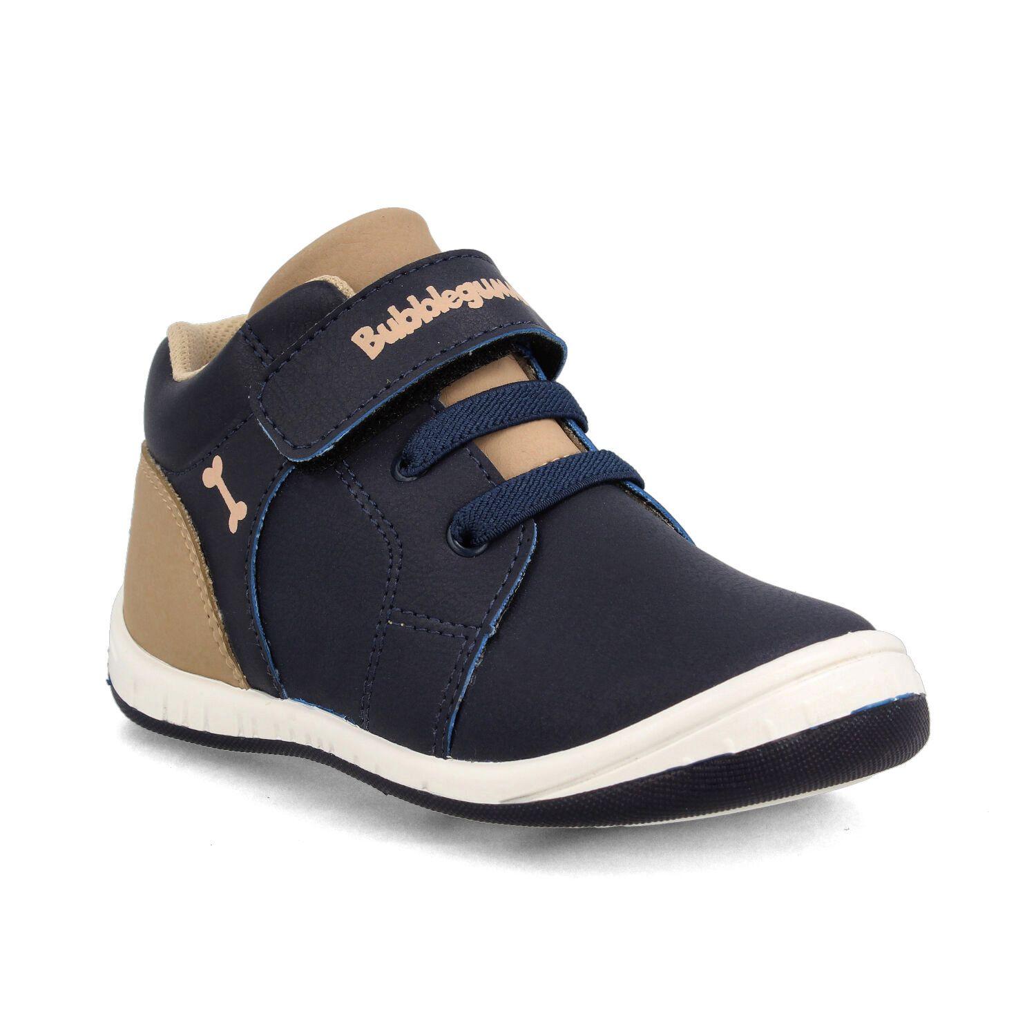 Zapato Niño Bubblegummers Oliver Azul Marino - Beige-1