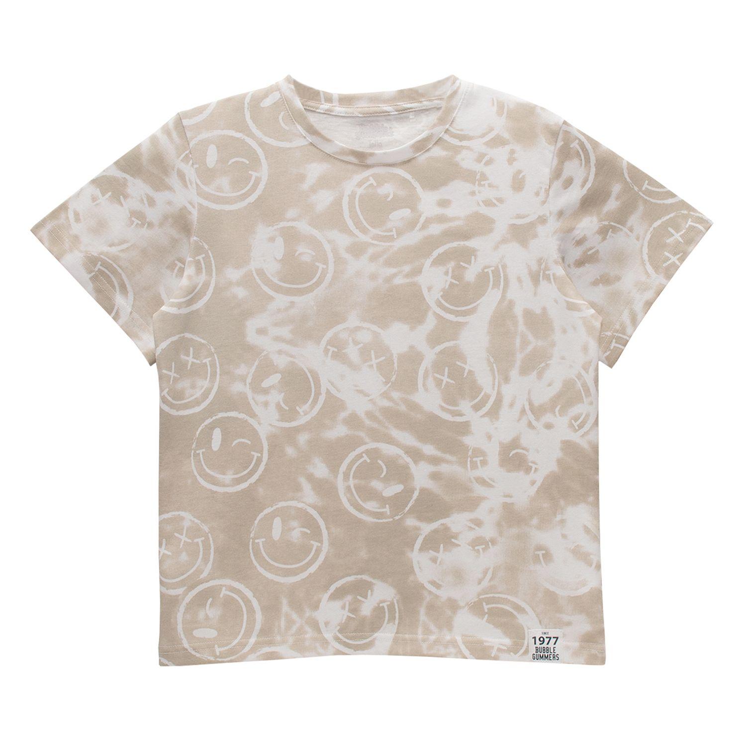 Polera Manga Corta Niño Bubblegummers Olivo Gris-0