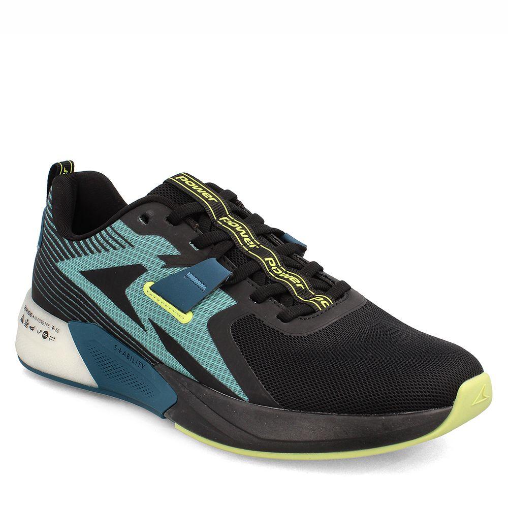 Zapatilla Hombre Power Xorise+300 Tr Cipher Negro-Turquesa-0