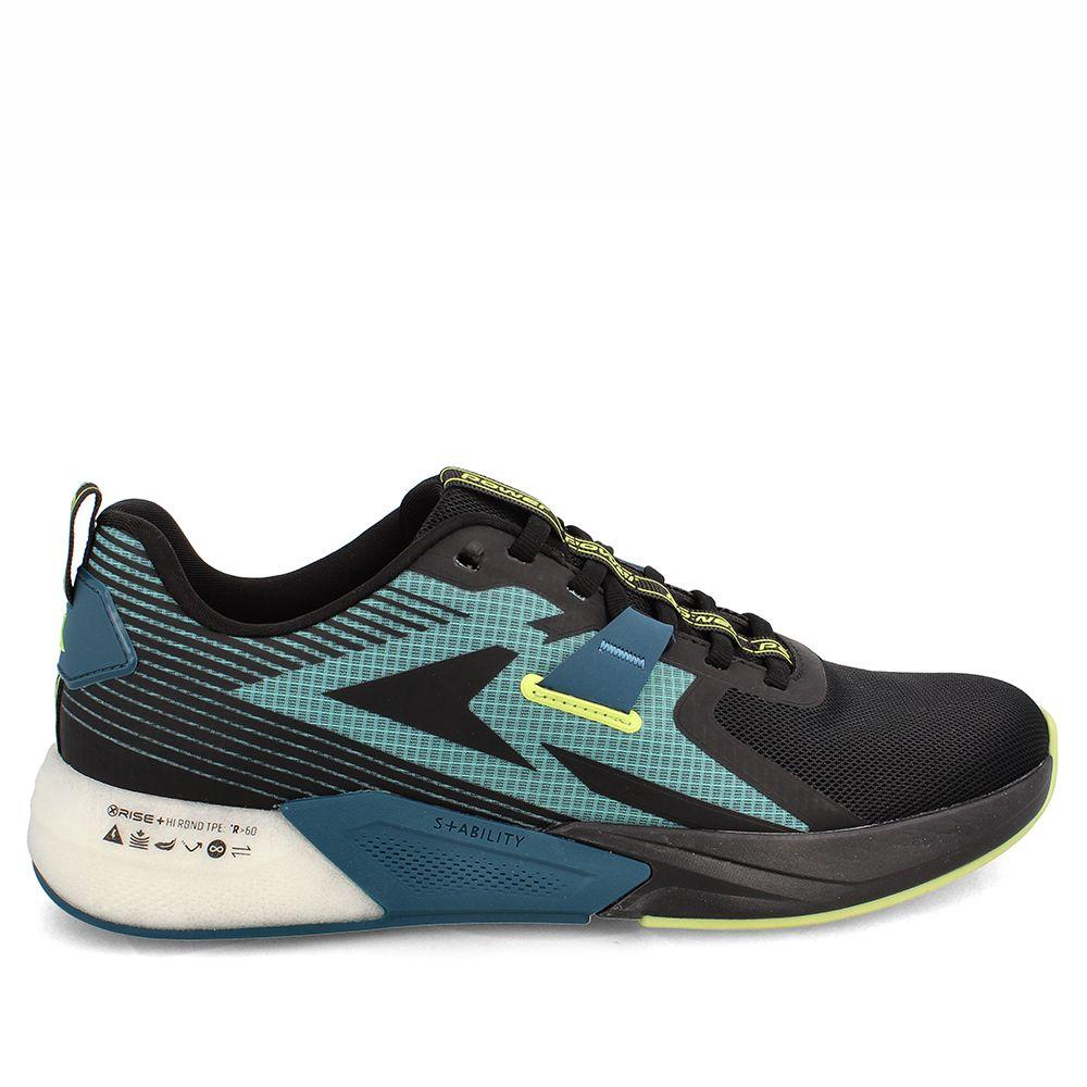 Zapatilla Hombre Power Xorise+300 Tr Cipher Negro-Turquesa-4