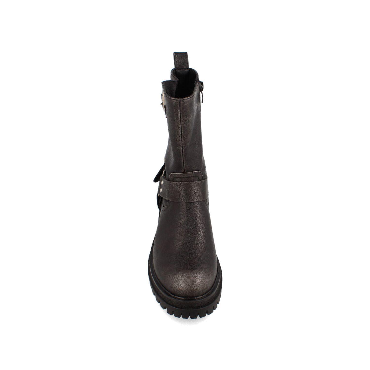 Botín Mujer Bata Red Label Biker Gris-3