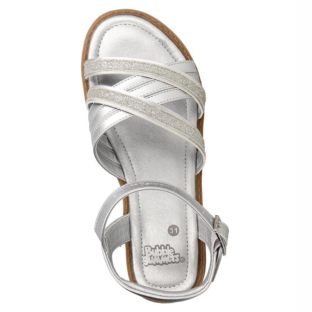 Sandalia  Niña Bubblegummers Beyonce Plateado-5