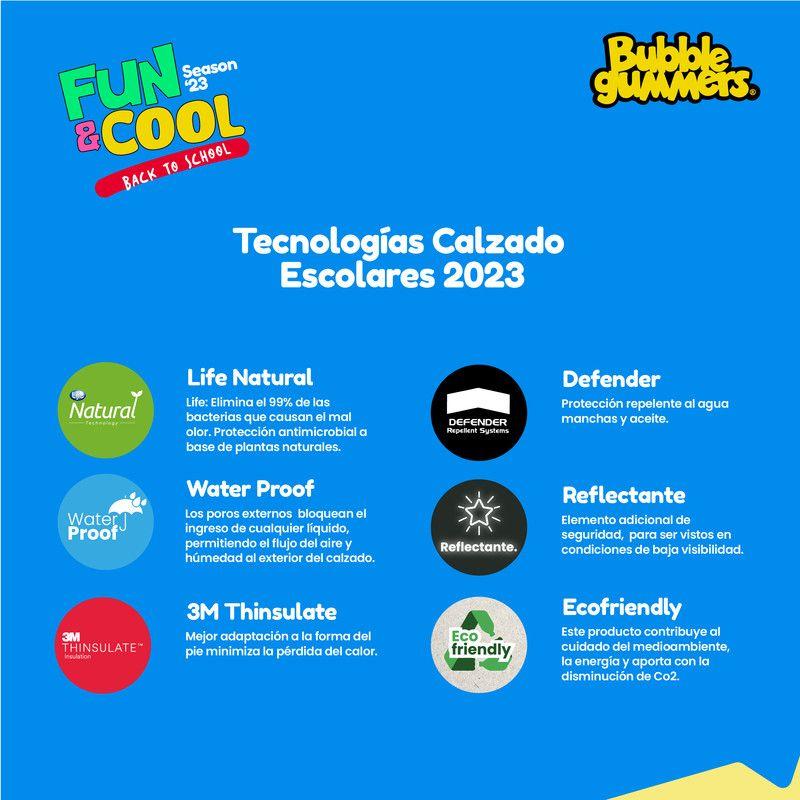 BOTÍN ESCOLAR NIÑO BUBBLEGUMMERS NEW HIMALAYA NEGRO 26-29-7