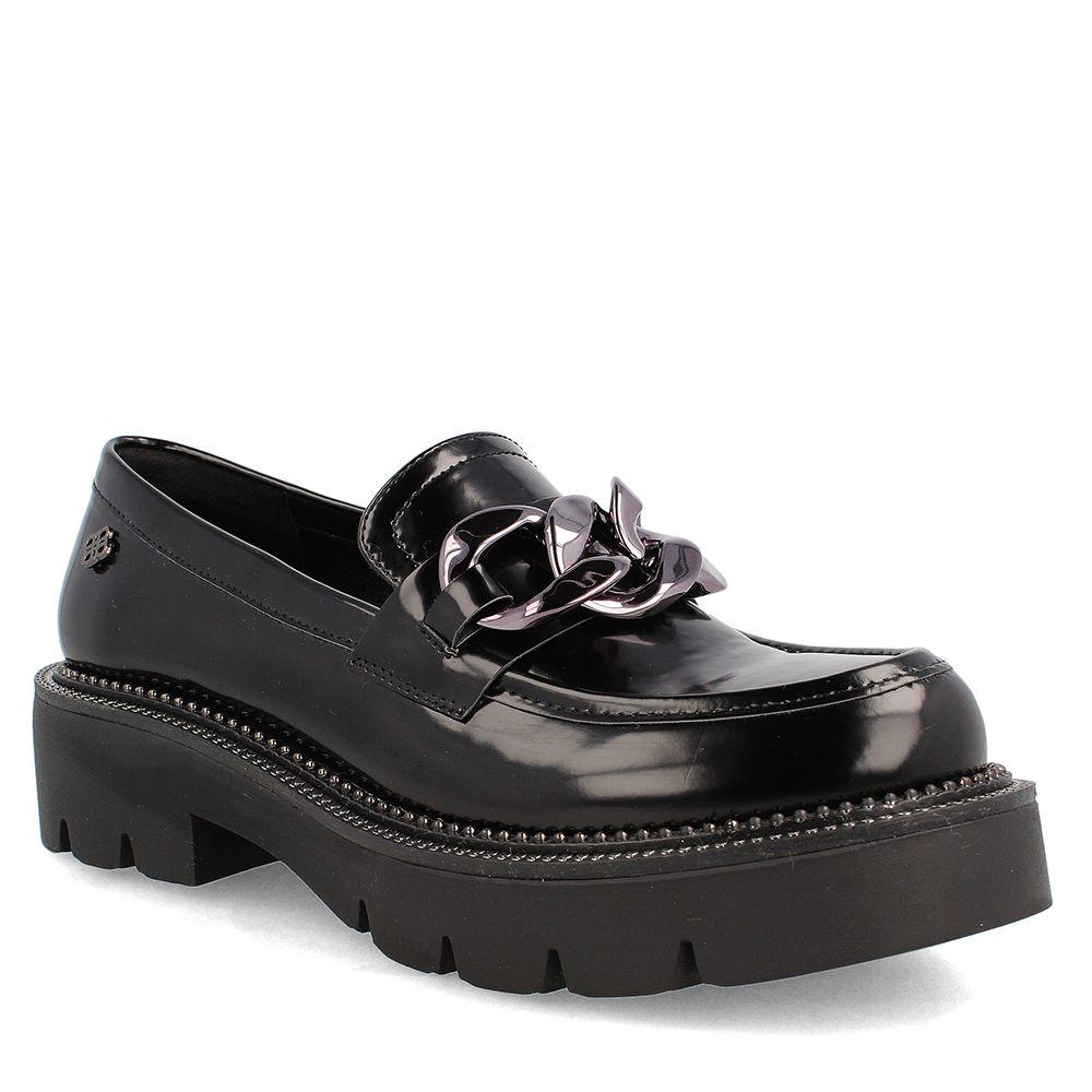 MOCASIN MUJER BATA RED LABEL FRAN NEGRO-0