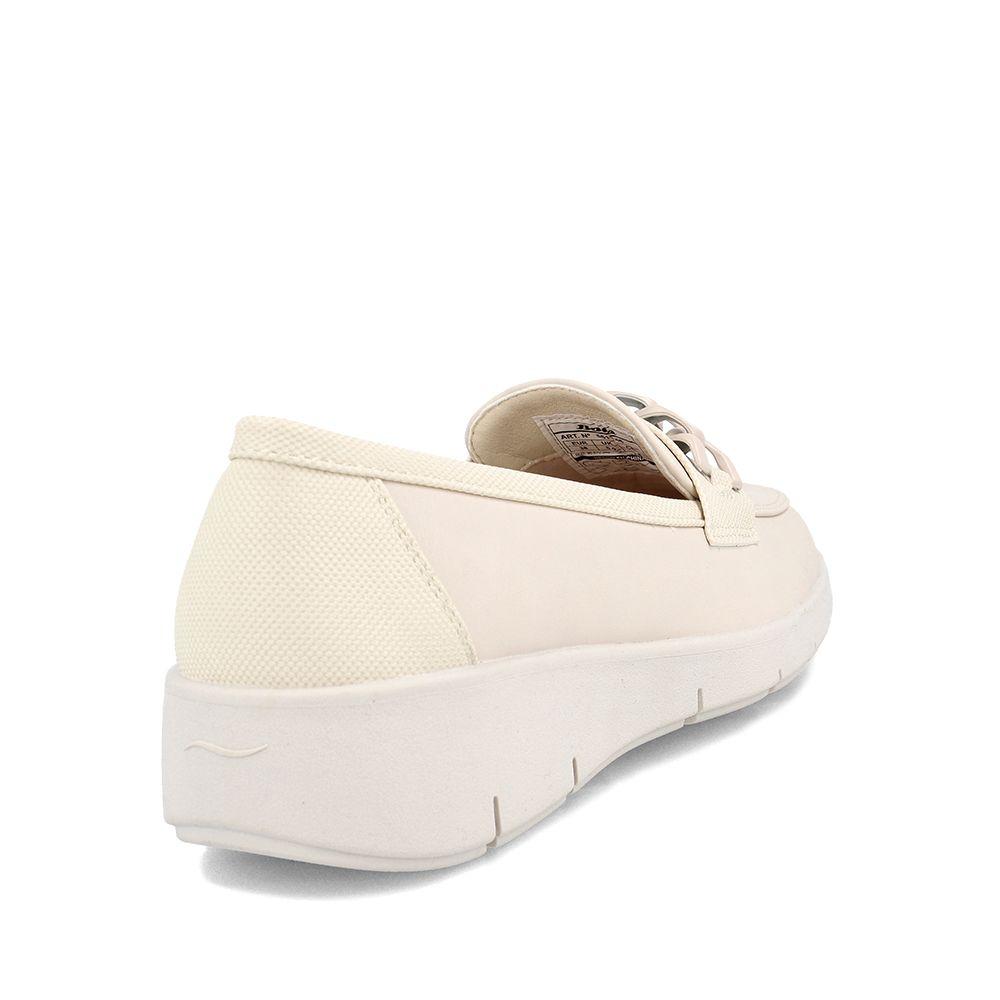 Mocasin Mujer Bata Fiona Blanco-3