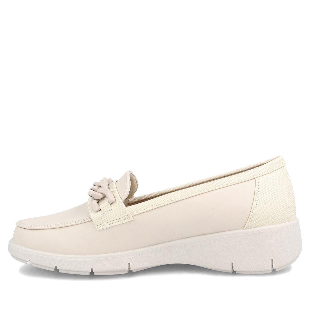 Mocasin Mujer Bata Fiona Blanco-4