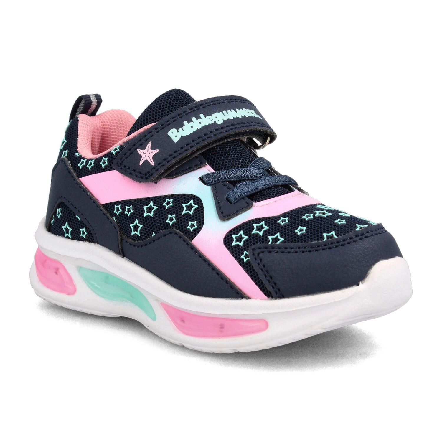 Zapatilla Niña Bubblegummers Demian Azul-Rosado-1