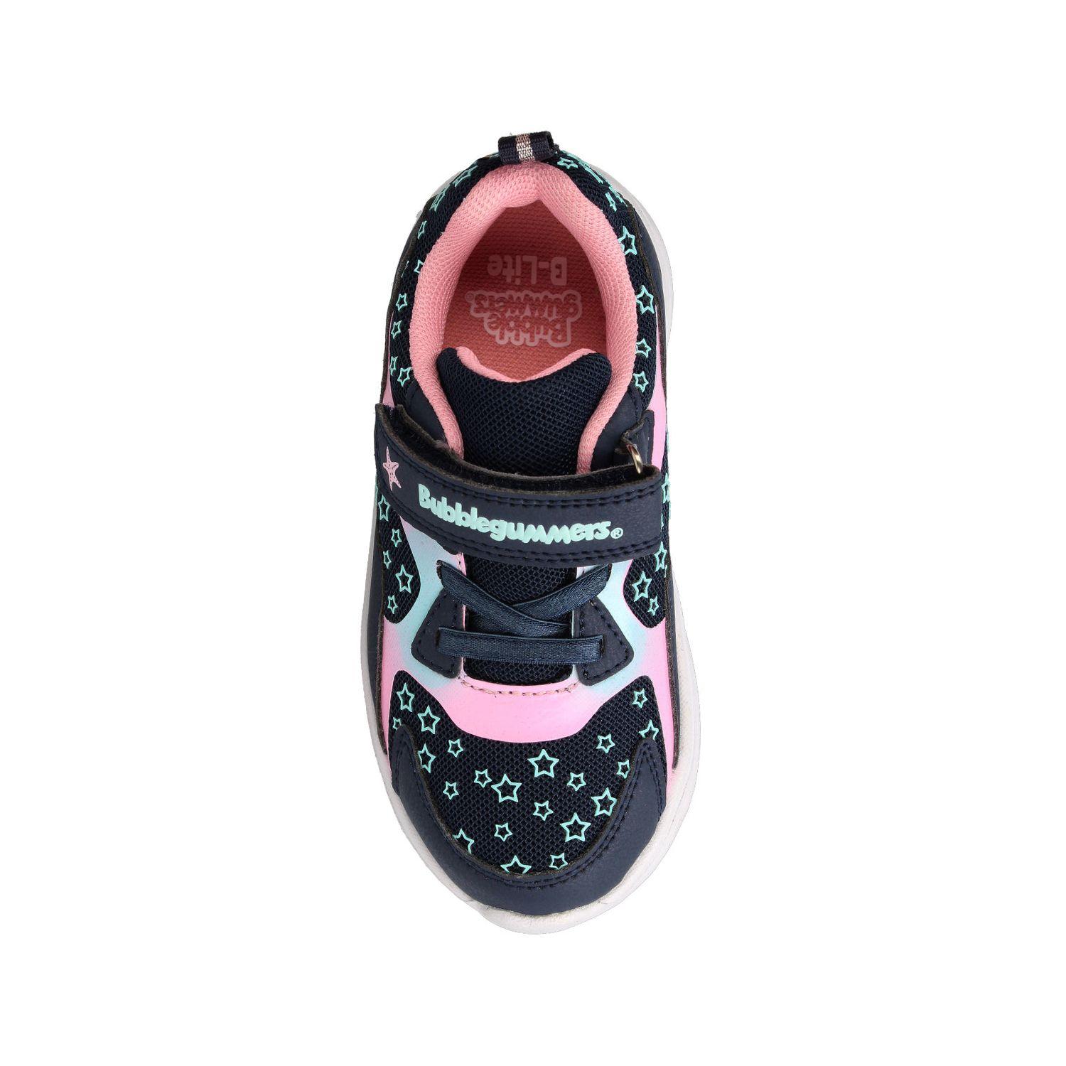 Zapatilla Niña Bubblegummers Demian Azul-Rosado-3