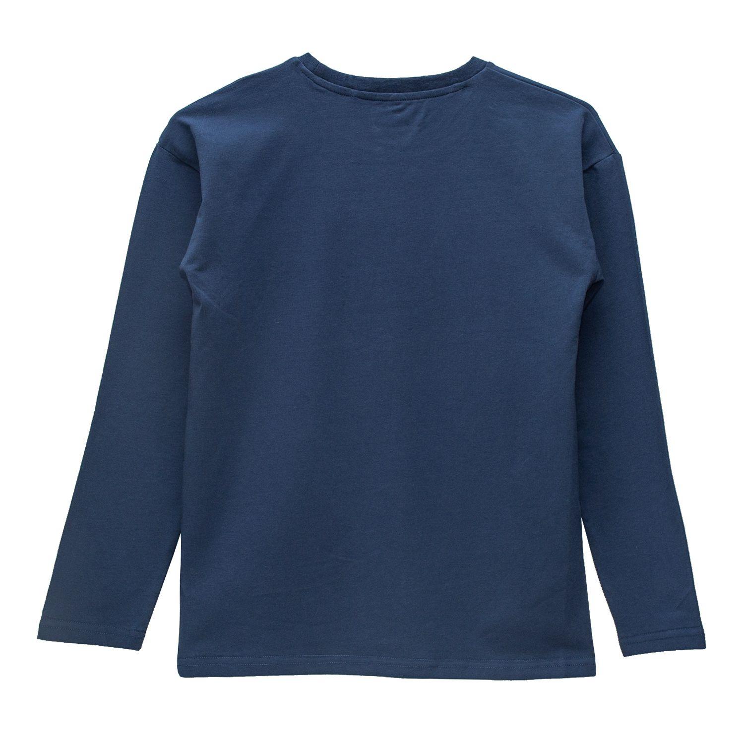 Polera Manga Larga Niño Bubblegummers Cedro Azúl-1