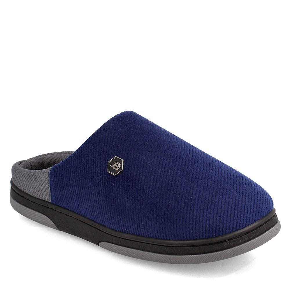 Pantuflas Hombre Bata Busan Azul-Gris-0