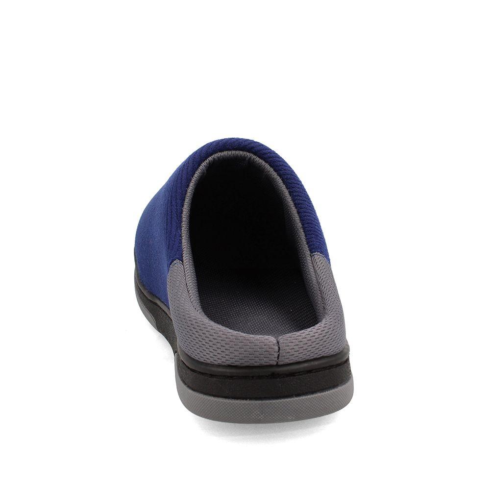 Pantuflas Hombre Bata Busan Azul-Gris-2