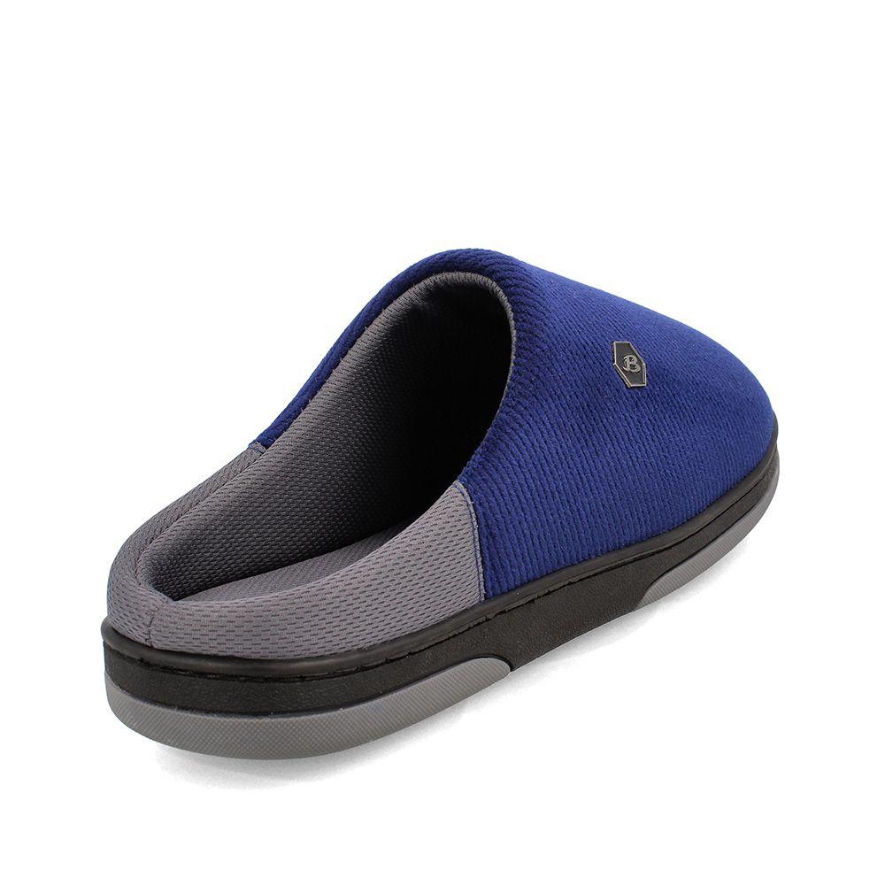 Pantuflas Hombre Bata Busan Azul-Gris-3