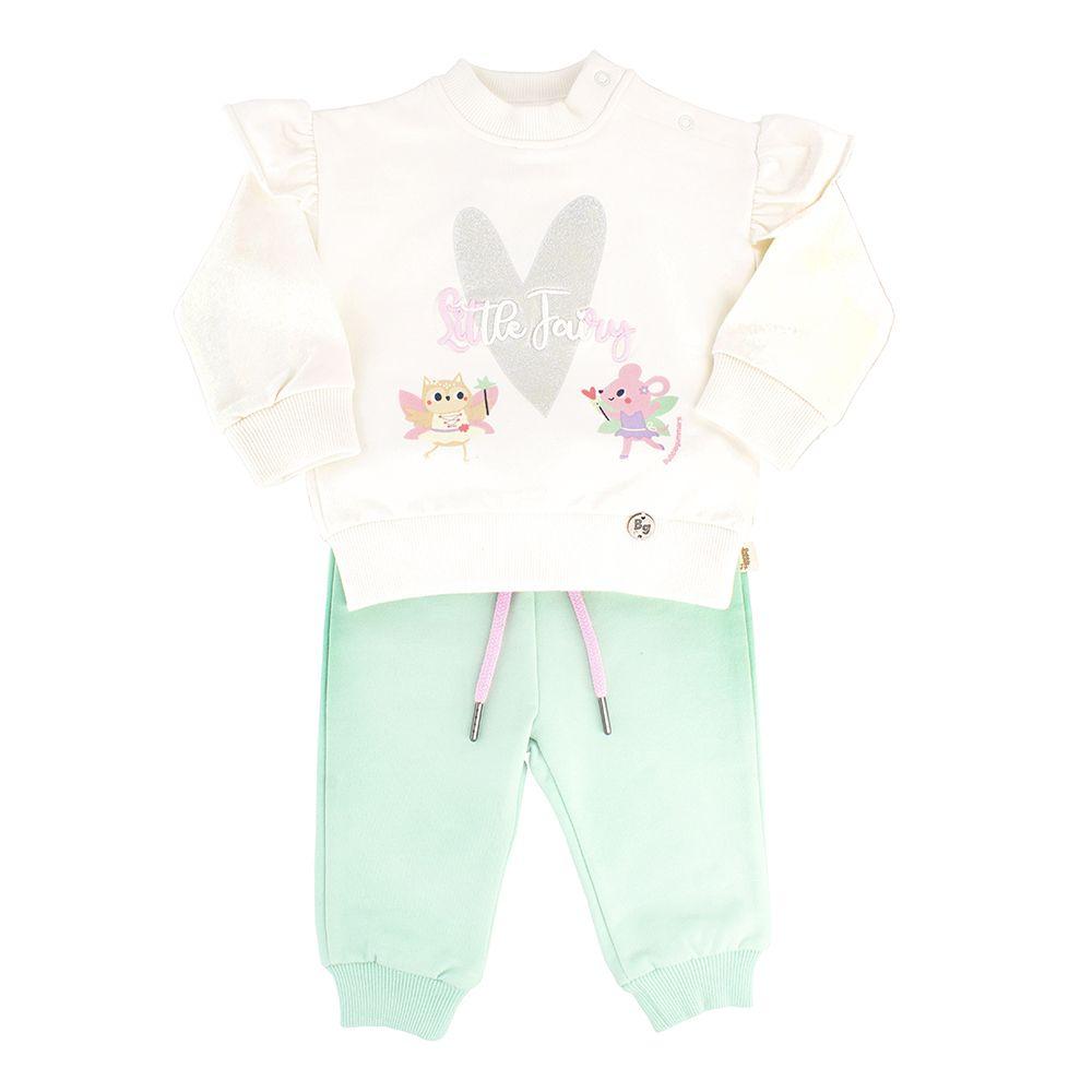 Conjunto De 2 Piezas Niña Bubblegummers Maite Crema-0