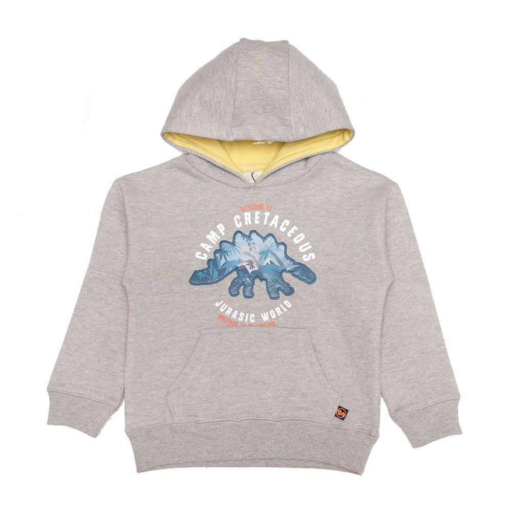 Poleron Niño Bubblegummers Benjamin Gris Mezcla-0