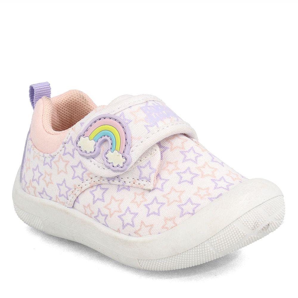 Zapatilla Niña Bubblegummers Dino Blanco-Lila-0