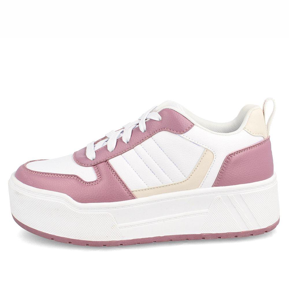 Zapatilla Mujer North Star Sofi Blanco-Rosado-1