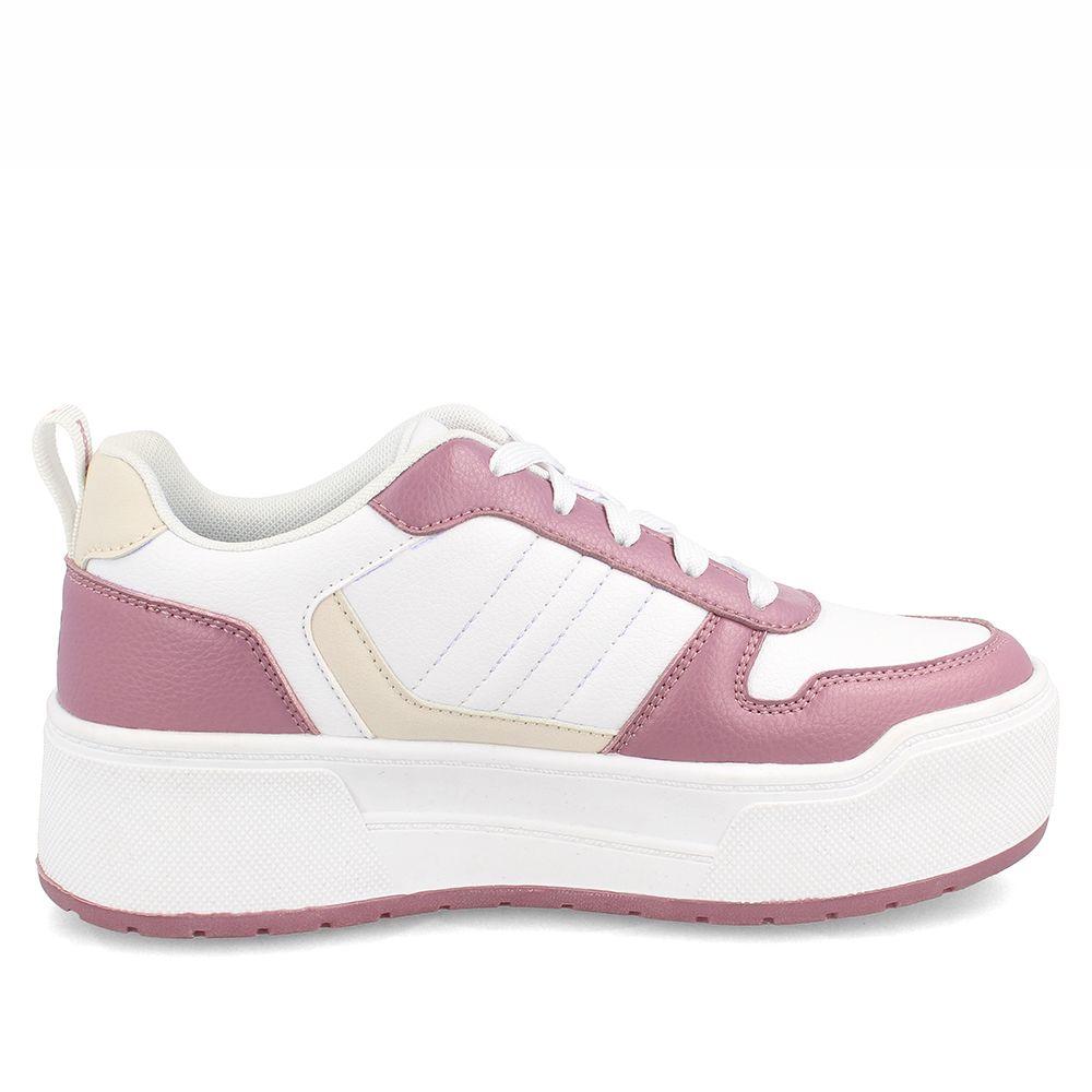 Zapatilla Mujer North Star Sofi Blanco-Rosado-4