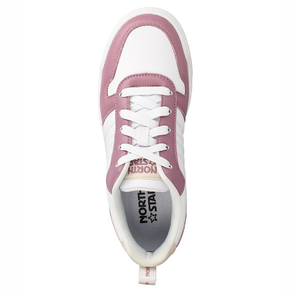 Zapatilla Mujer North Star Sofi Blanco-Rosado-5