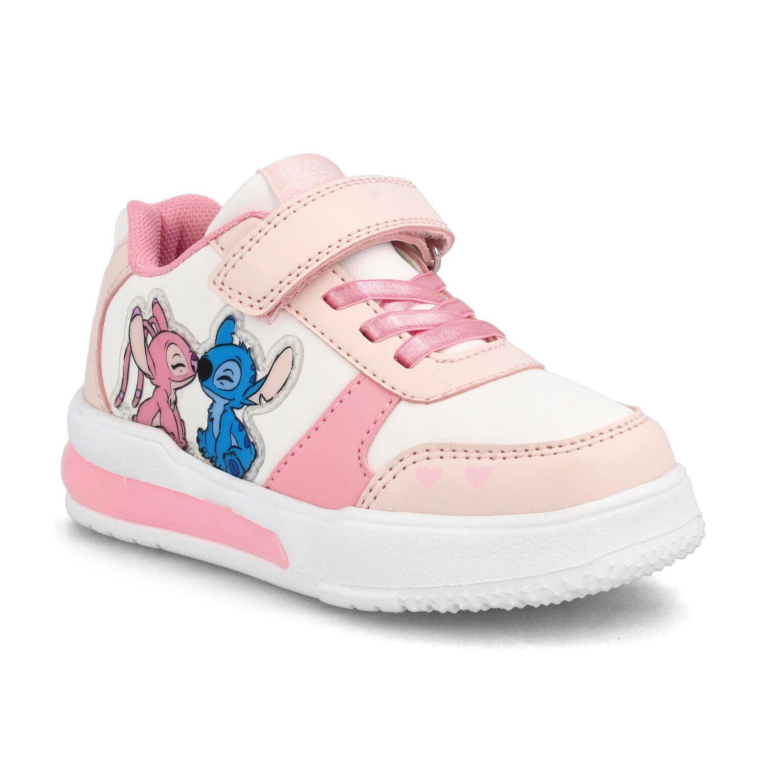 Zapatilla Niña Bubblegummers Stitch Blanco - Rosa-1