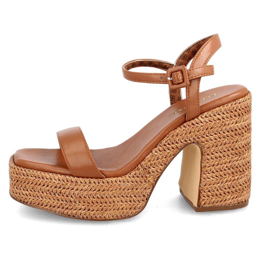 Sandalia Mujer Bata Volep Café-1