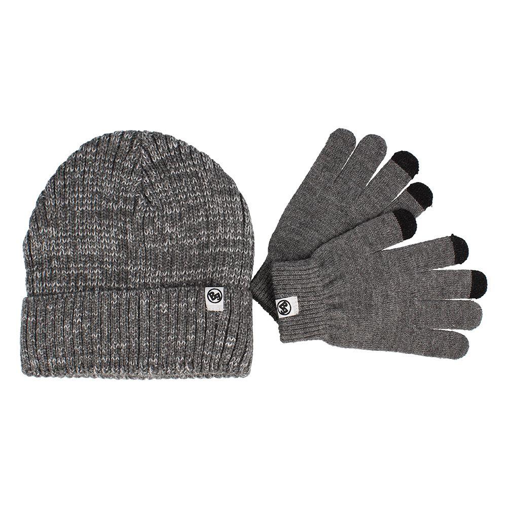 Pack Gorro Y Guantes Niño Bubblegummers Felix Gris-0