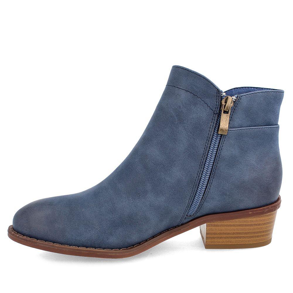 BOTÍN TEXANO MUJER BATA REAL NAVY-1