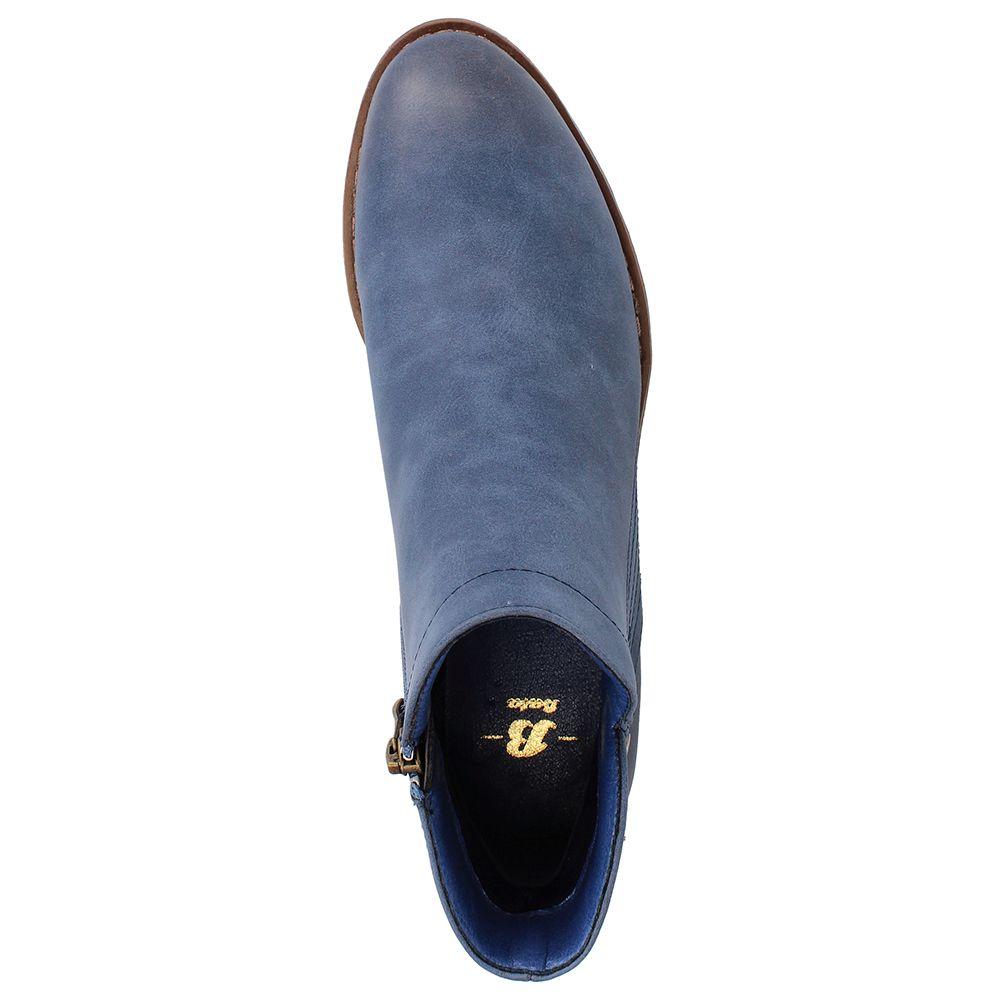 BOTÍN TEXANO MUJER BATA REAL NAVY-5