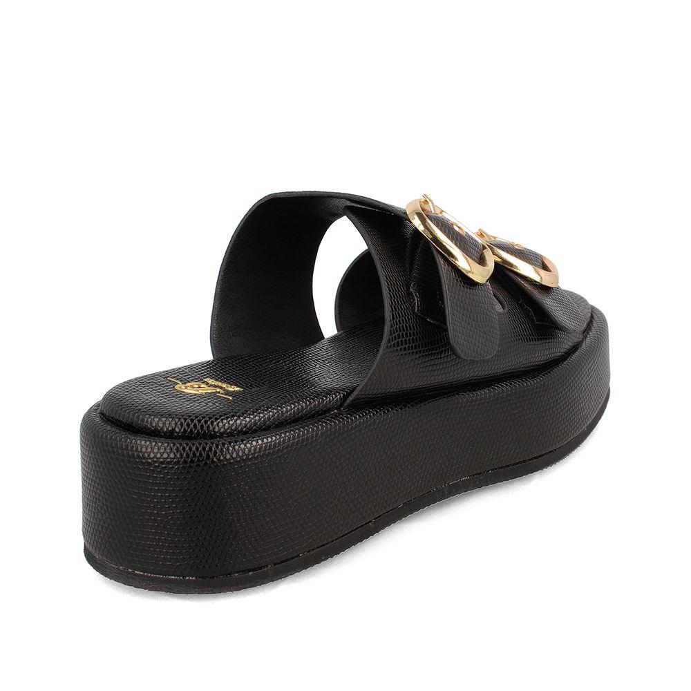 Sandalia Mujer Bata Crystal Negro-3
