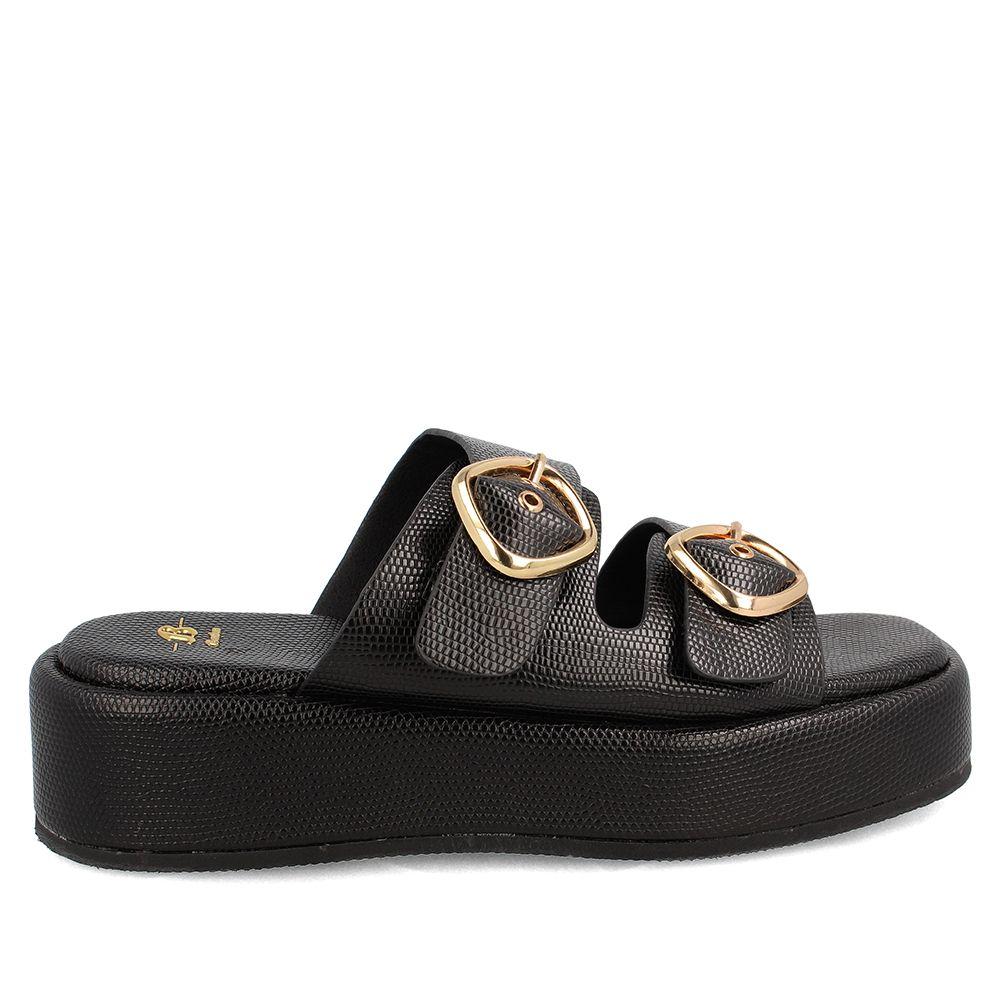 Sandalia Mujer Bata Crystal Negro-0