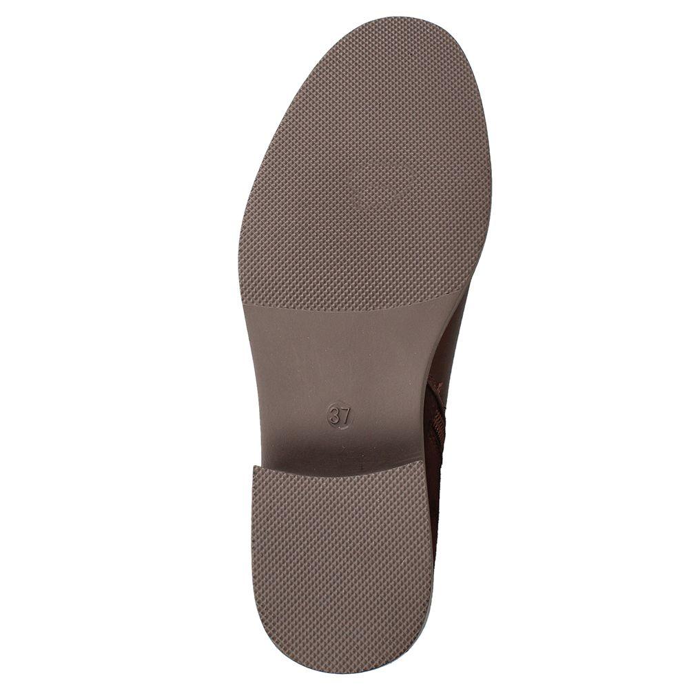 Botín Mujer Bata Milena Chocolate-6