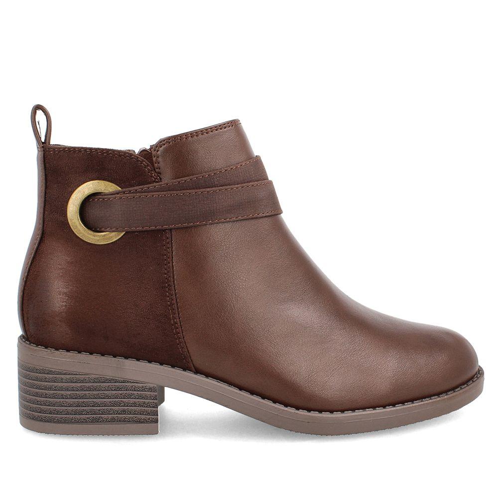 Botín Mujer Bata Milena Chocolate-0