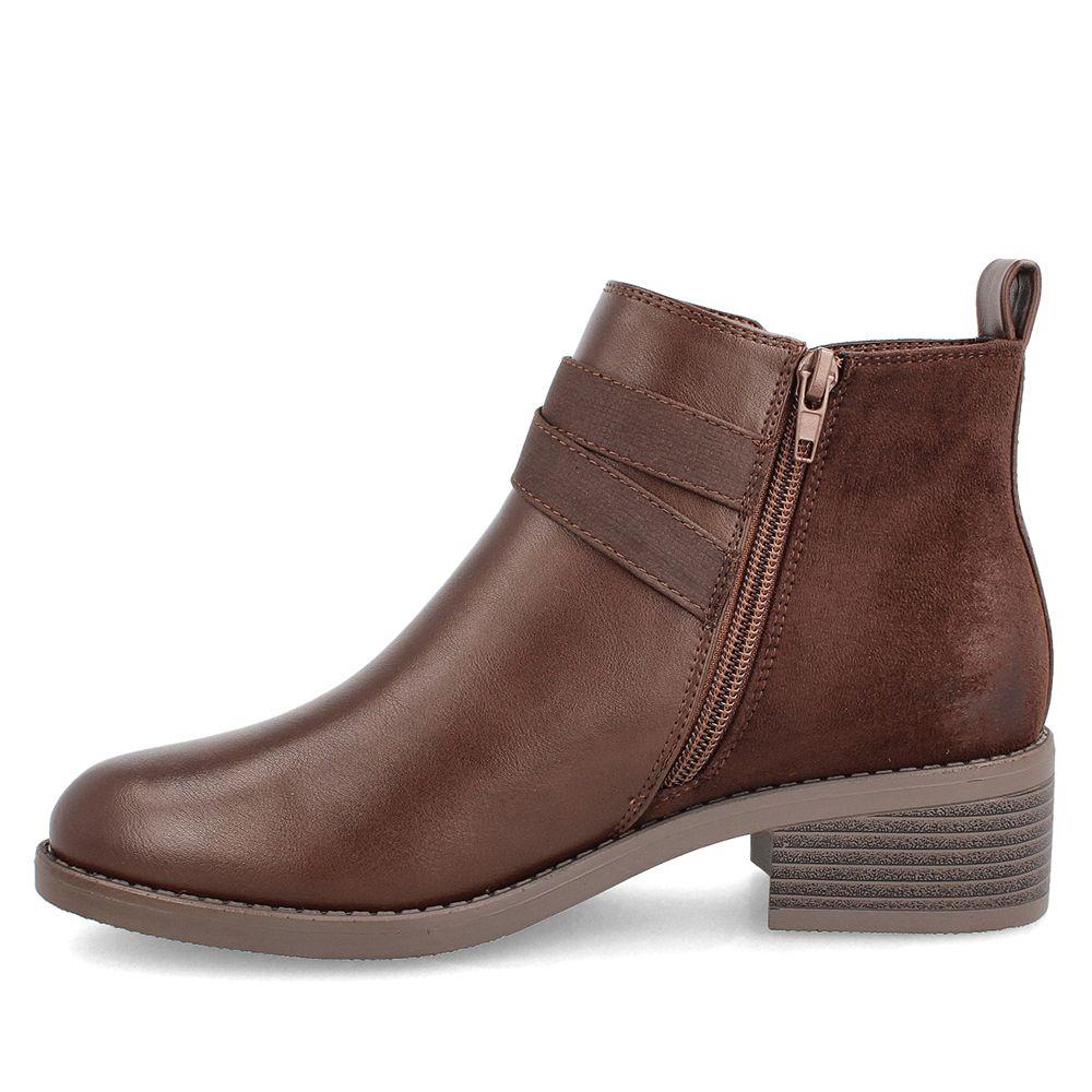 Botín Mujer Bata Milena Chocolate-4