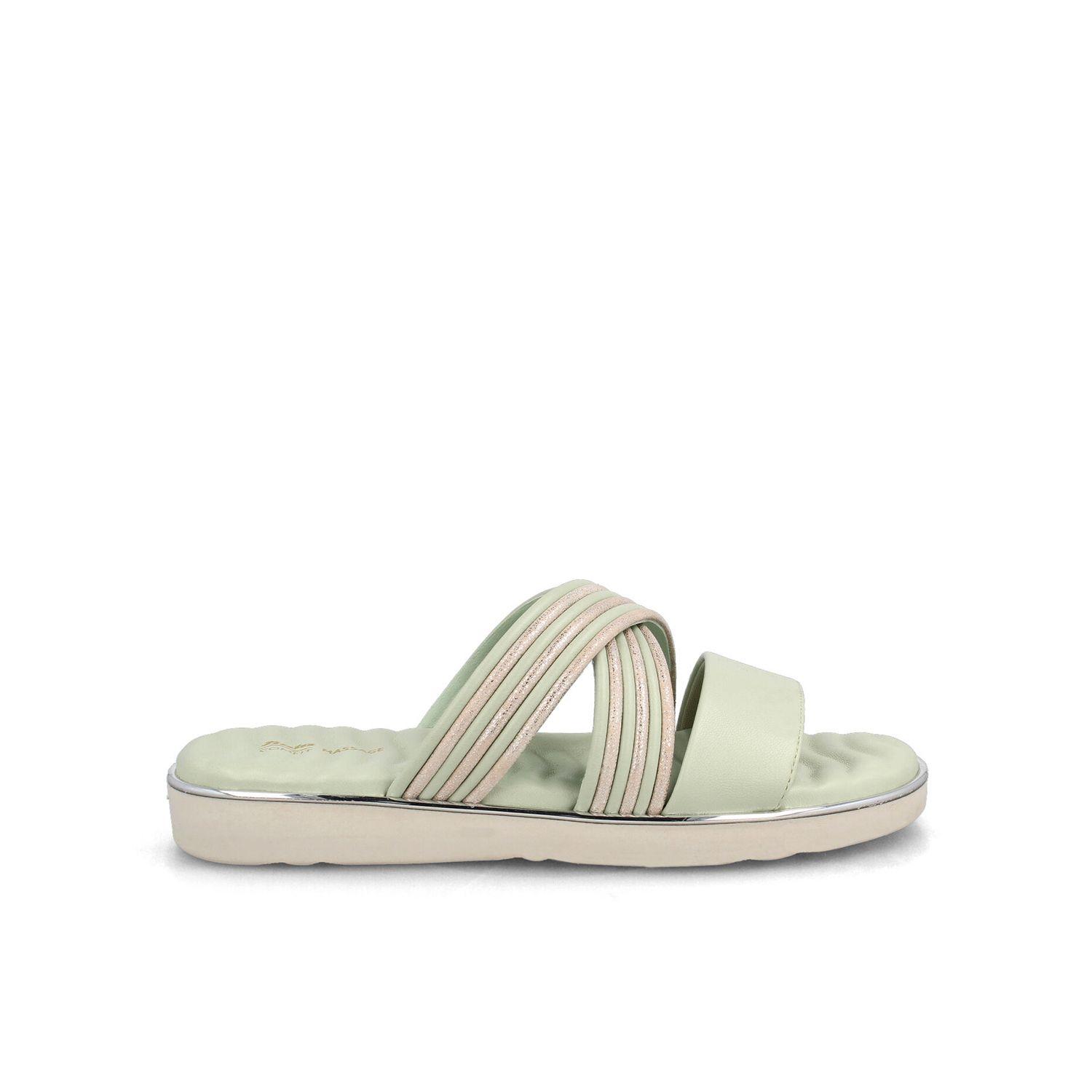 Sandalia Mujer Bata Megan Verde Claro-0
