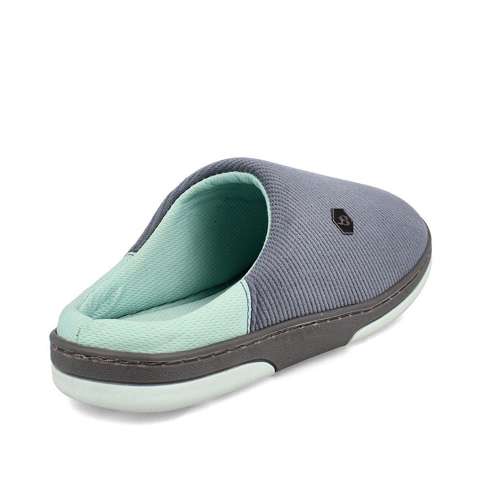 Pantuflas Mujer Bata Jeju Gris-Menta-3