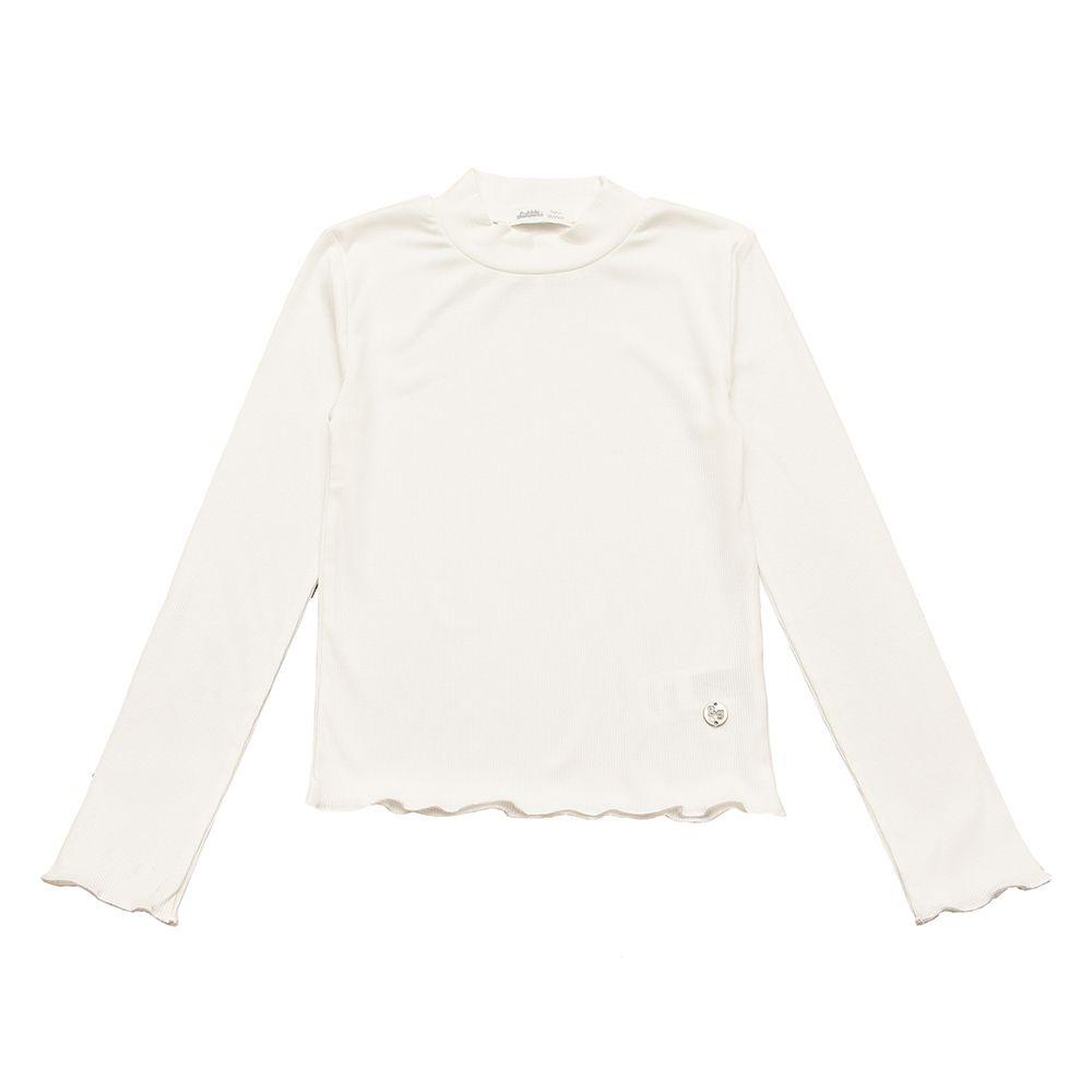 Polera Manga Larga Niña Bubblegummers Lucia Crema-0