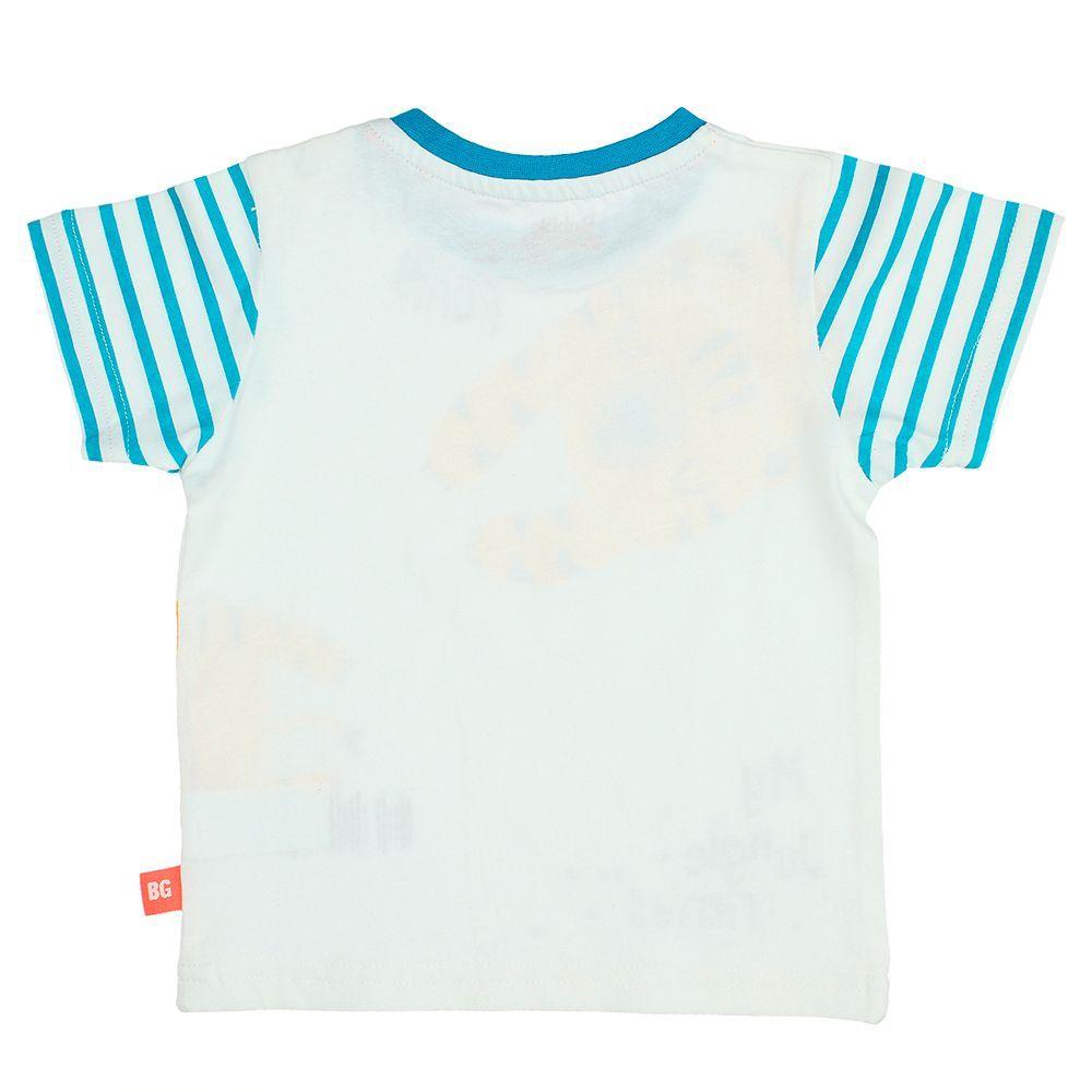 POLERA NIÑO BUBBLEGUMMERS ELEVATED NATURE BLANCO TIGRE-1
