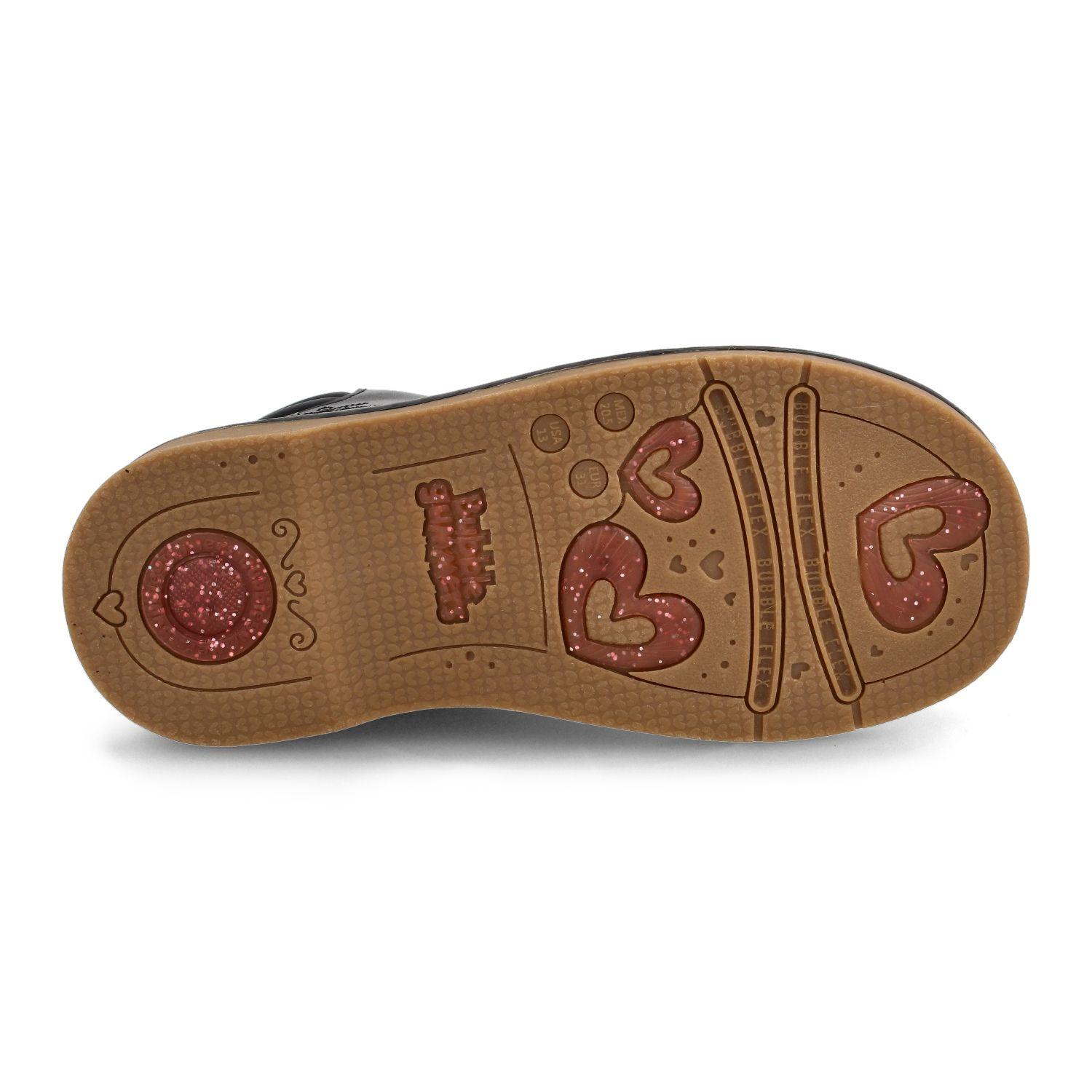 Botín Escolar Niña Bubblegummers Baby Star Ii Negro-4