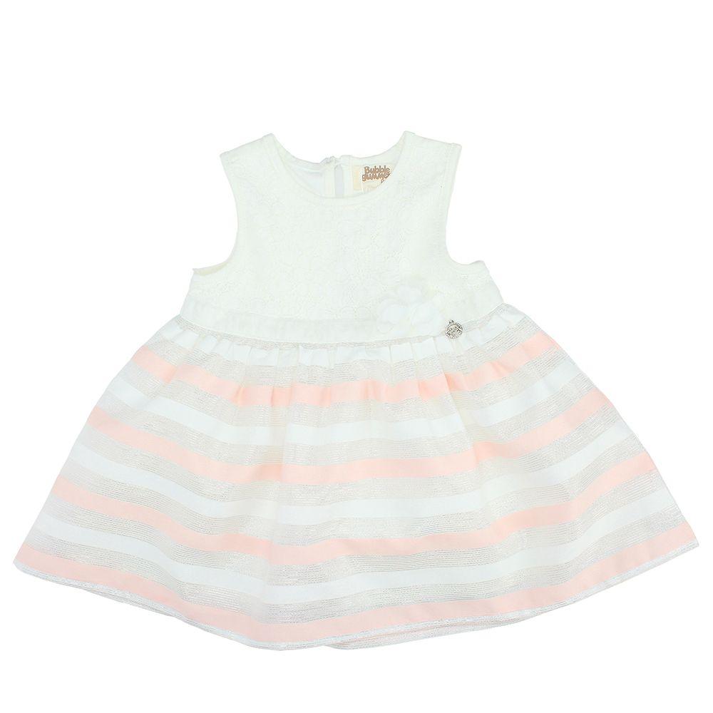 VESTIDO NIÑA BUBBLEGUMMERS CHRISTMAS ECRU-1