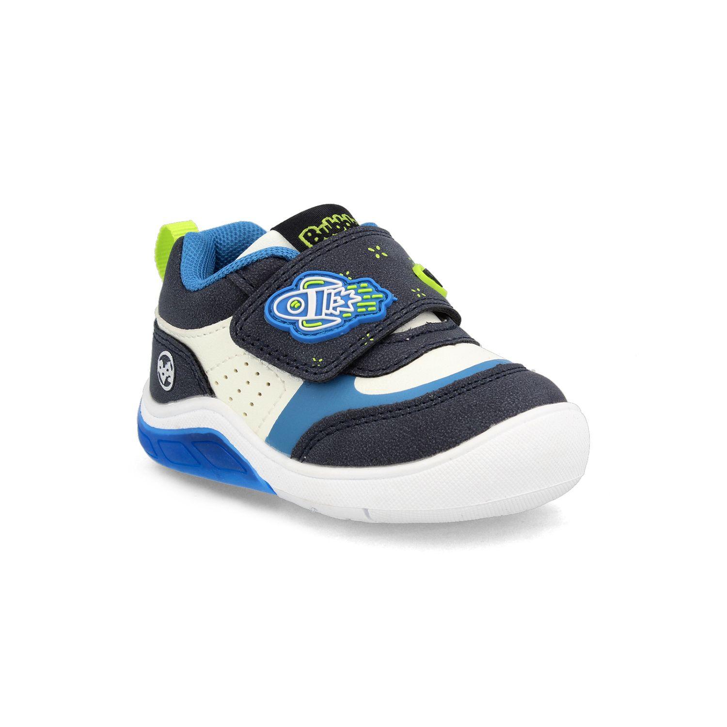 Zapatilla Niño Bubblegummers Luces Tokio Azul-Blanco-1