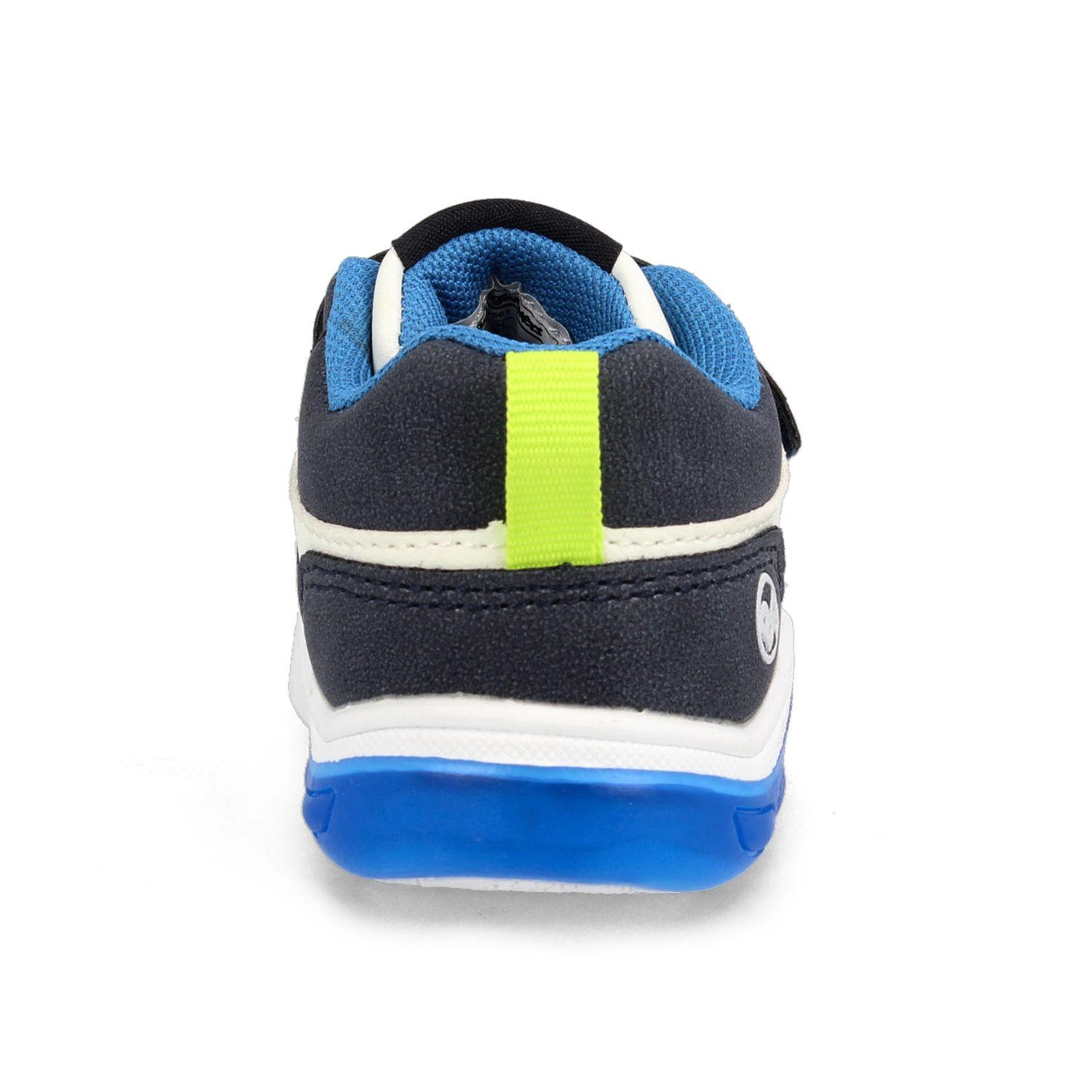 Zapatilla Niño Bubblegummers Luces Tokio Azul-Blanco-2