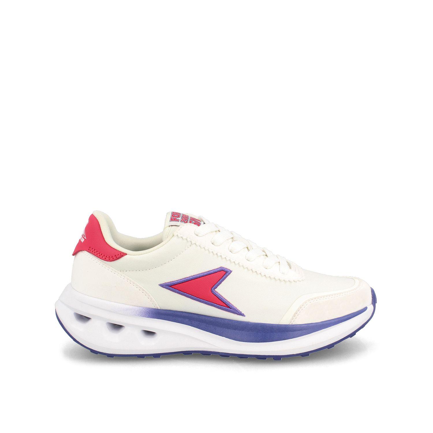 Zapatilla Mujer Power Force 25 Retoro Blanco-Fucsia-0