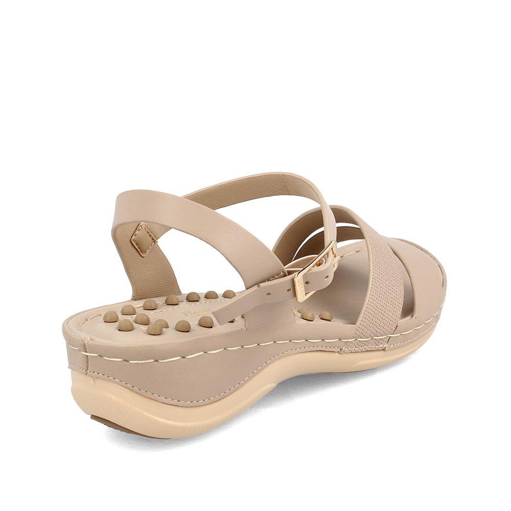 Sandalia Mujer Bata Colettle Nude-3