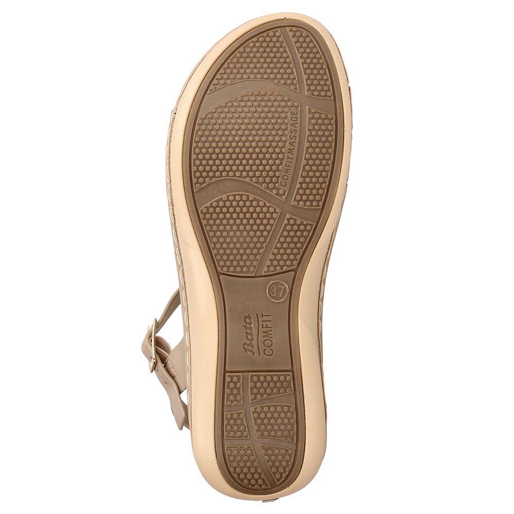 Sandalia Mujer Bata Colettle Nude-6