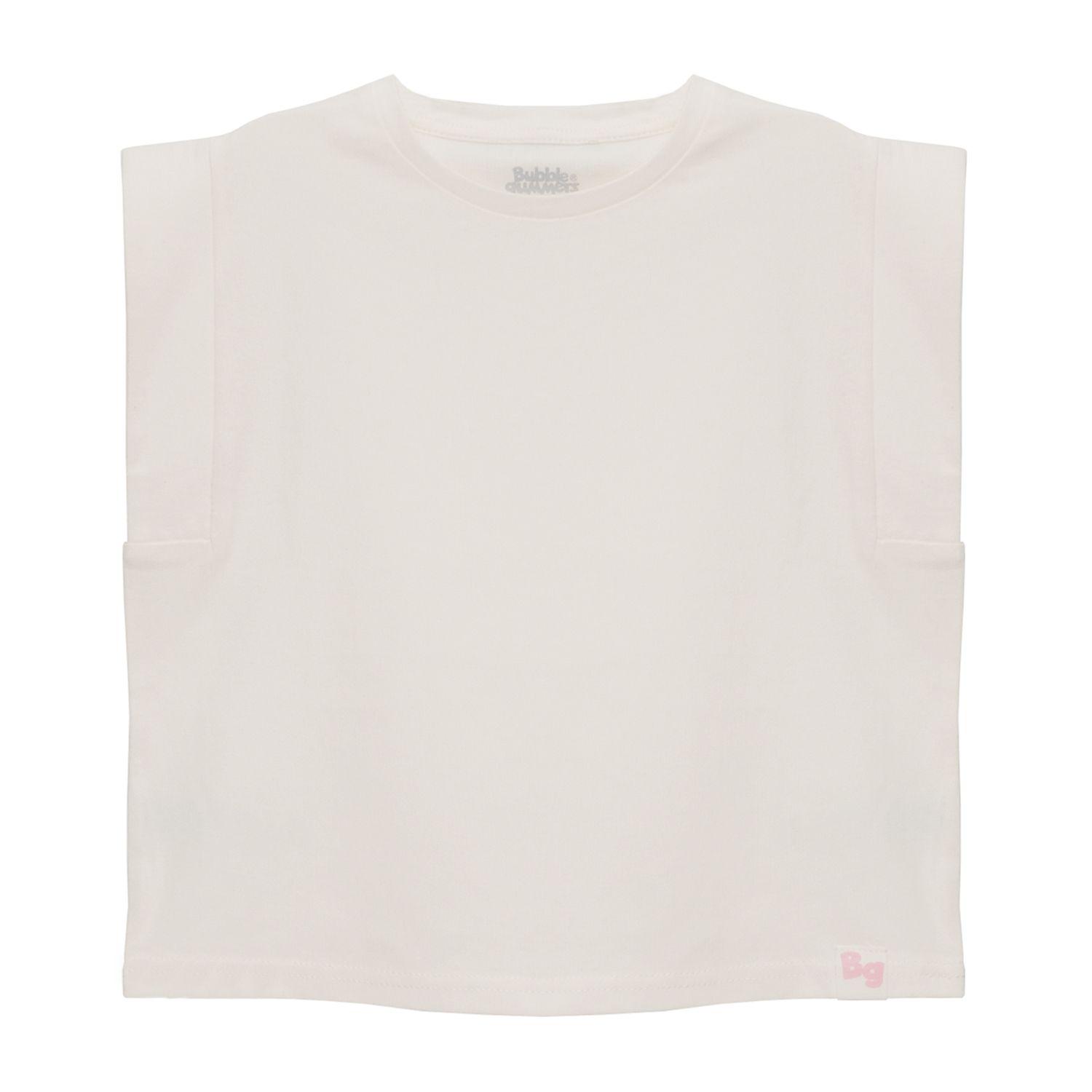 Polera Manga Corta Niña Bubblegummers Issis Crema Teens-0