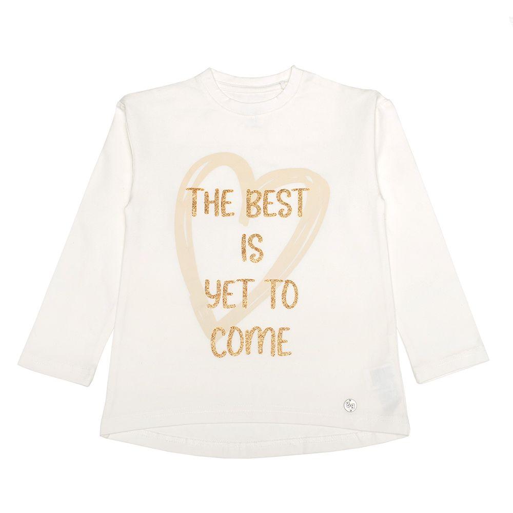 Polera Manga Larga Niña Bubblegummers Pia Crema Teens-0