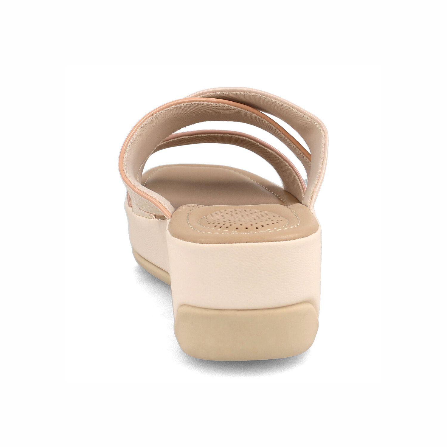 Sandalia Mujer Bata Carol Champagne-2