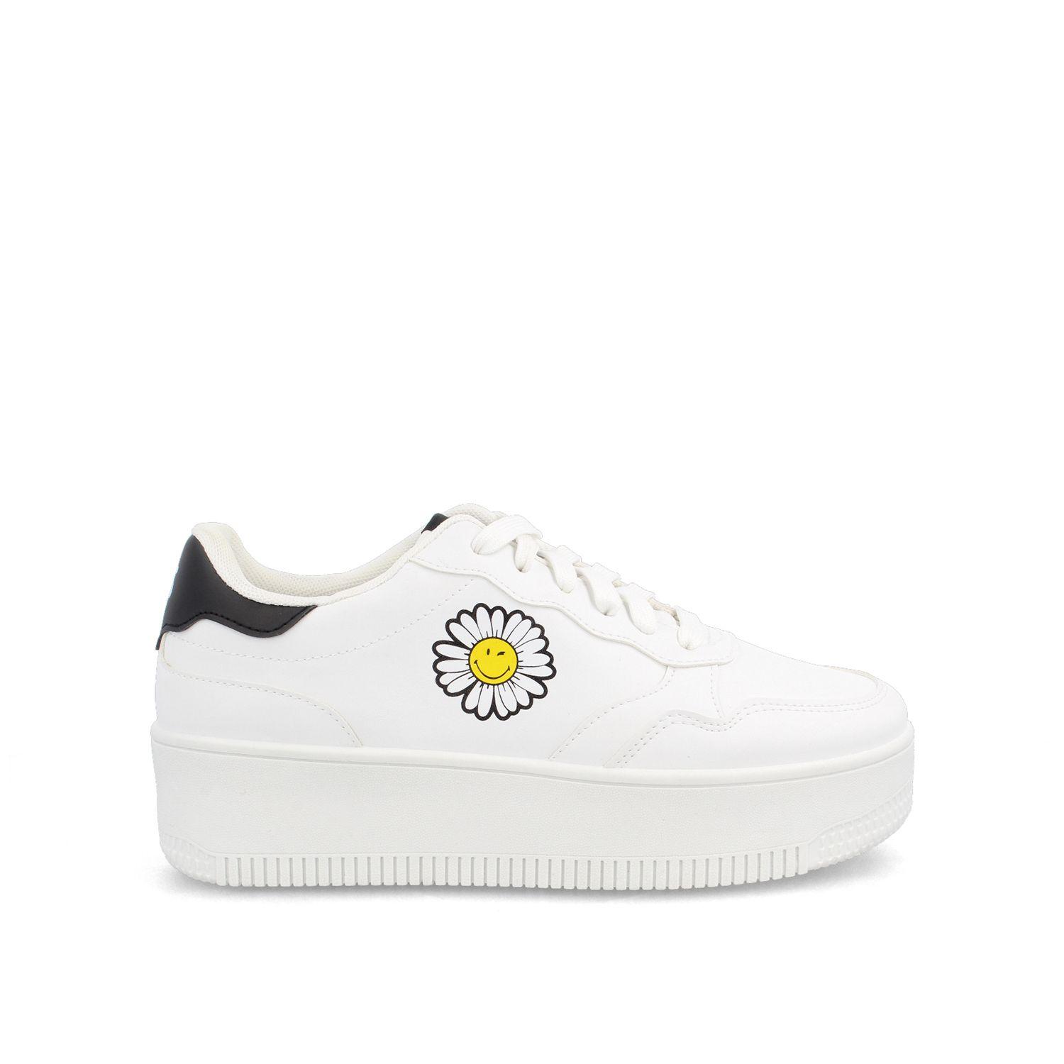 Zapatilla Mujer North Star SmileyWorld Mayo Blanco-0
