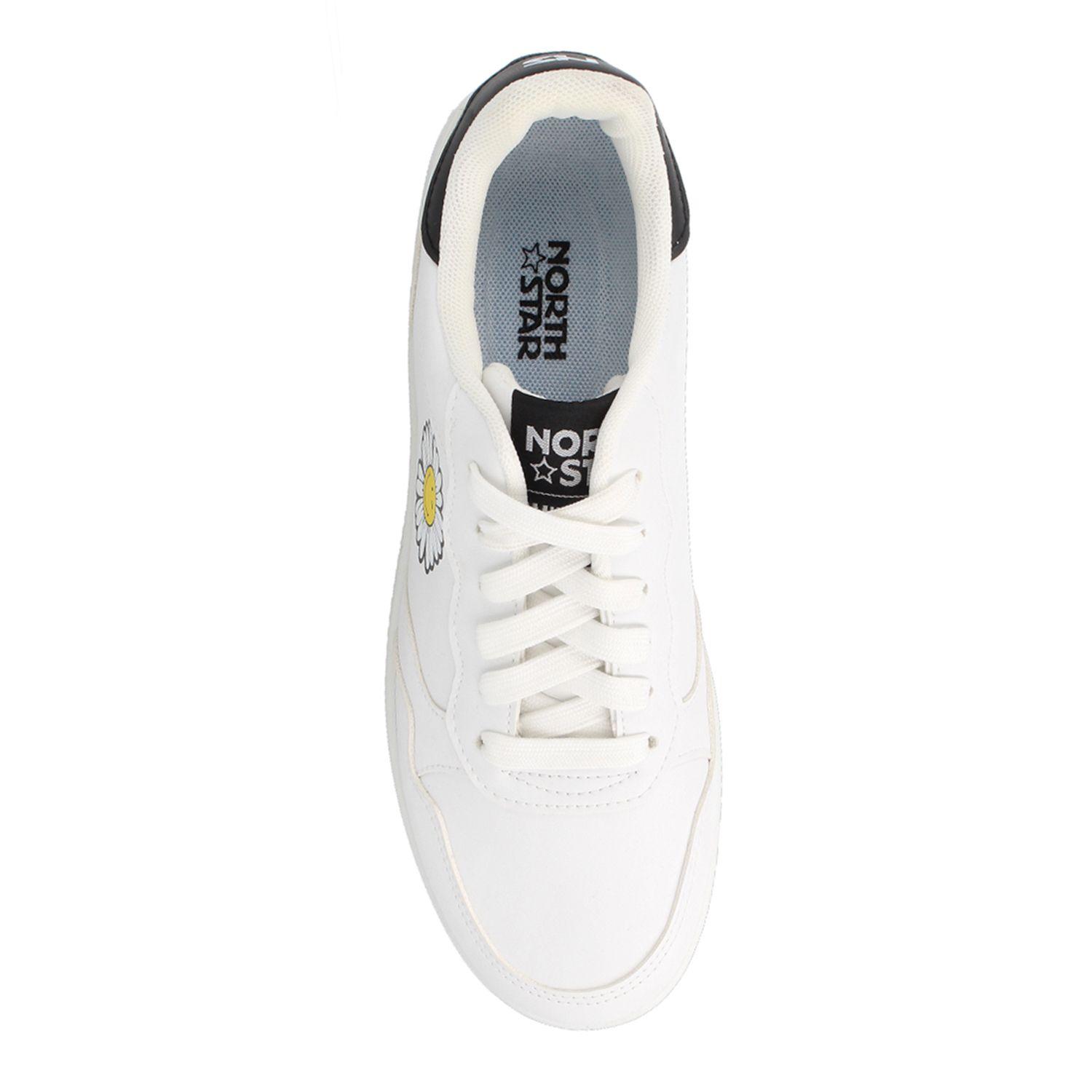 Zapatilla Mujer North Star SmileyWorld Mayo Blanco-3