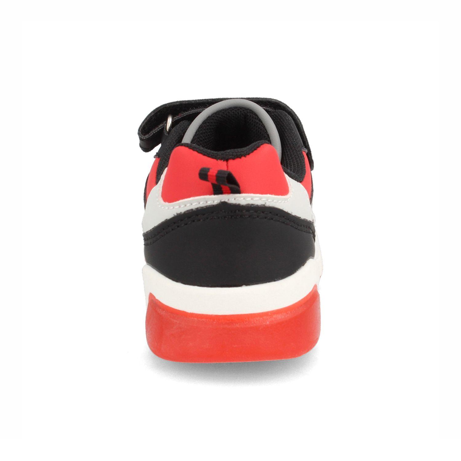 Zapatilla Niño Bubblegummers Dakar Gris-Rojo-2